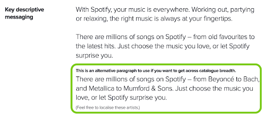 Spotify-partner-messaging-guide-example