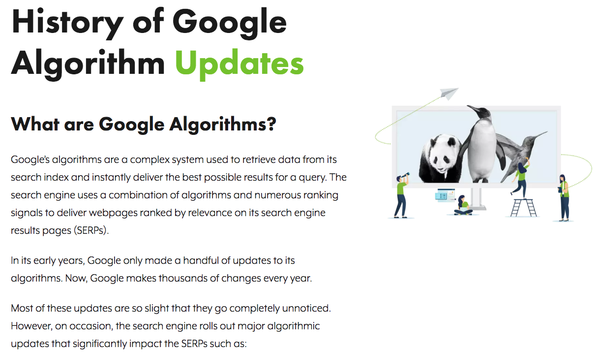 Google Algorithm History