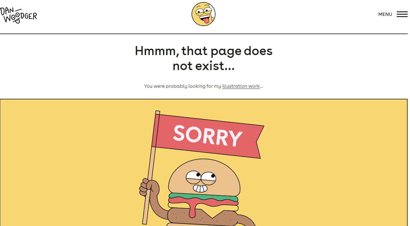 404 page dan woodger