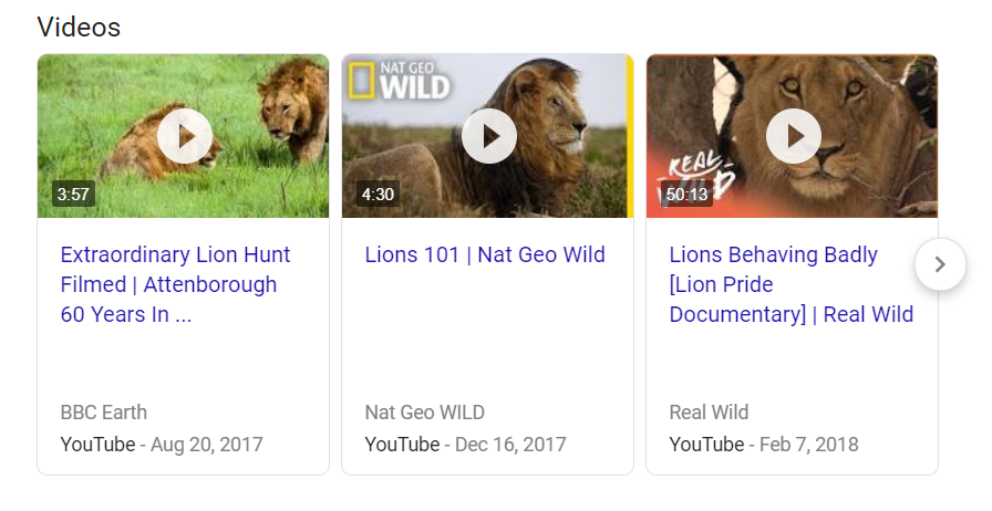 video results