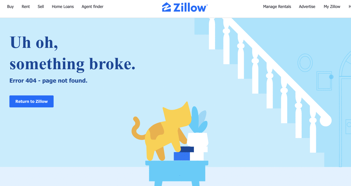zillow 404 page