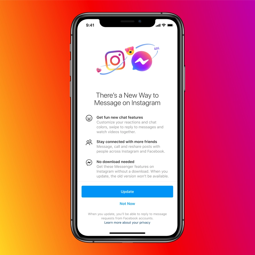 Facebook Messenger is taking over Instagram’s Direct messages as per Facebook updates by recurpost as social media scheduling tool
