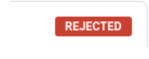 Rejected Post Notification