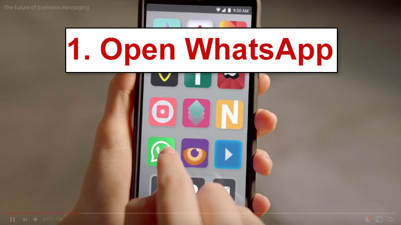 打开 WhatsApp