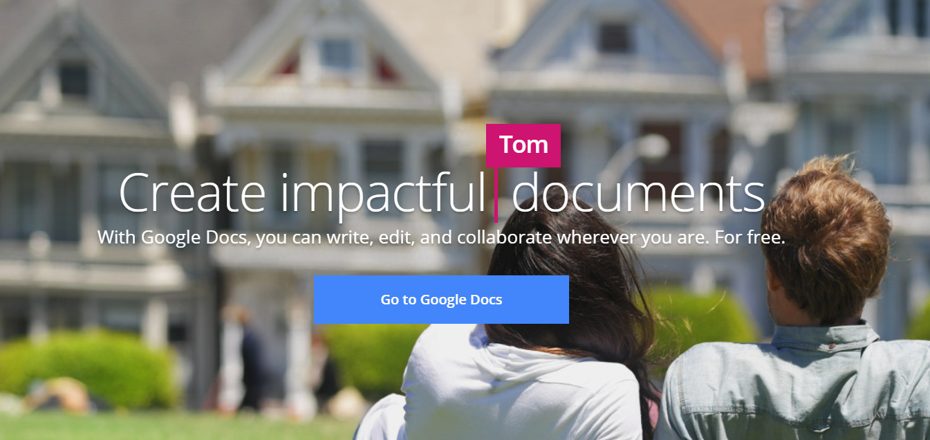 Google Docs main page