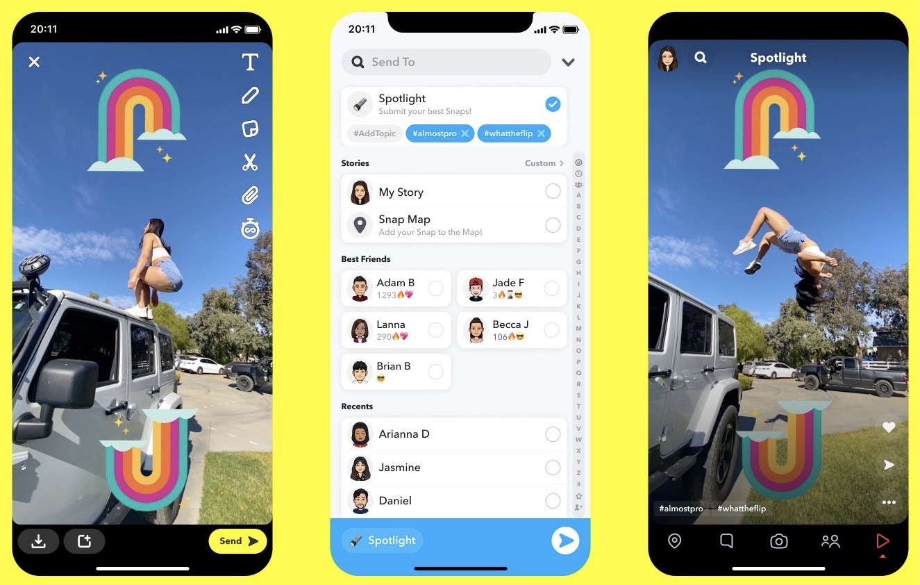 Snapchat Awarding Users $1 Million a Day to Use Spotlight