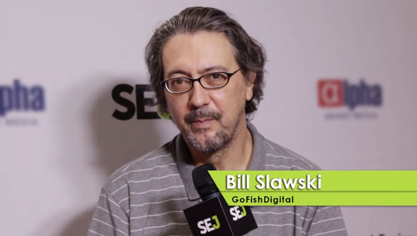 Capture d'écran d'une vidéo de Bill Slawski parlant avec Search Engine Journal 