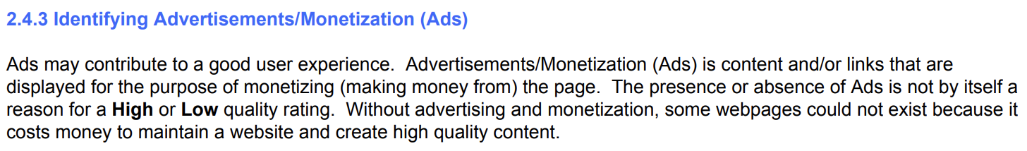 Google riconosce l'importanza di Ads e monetizzazione