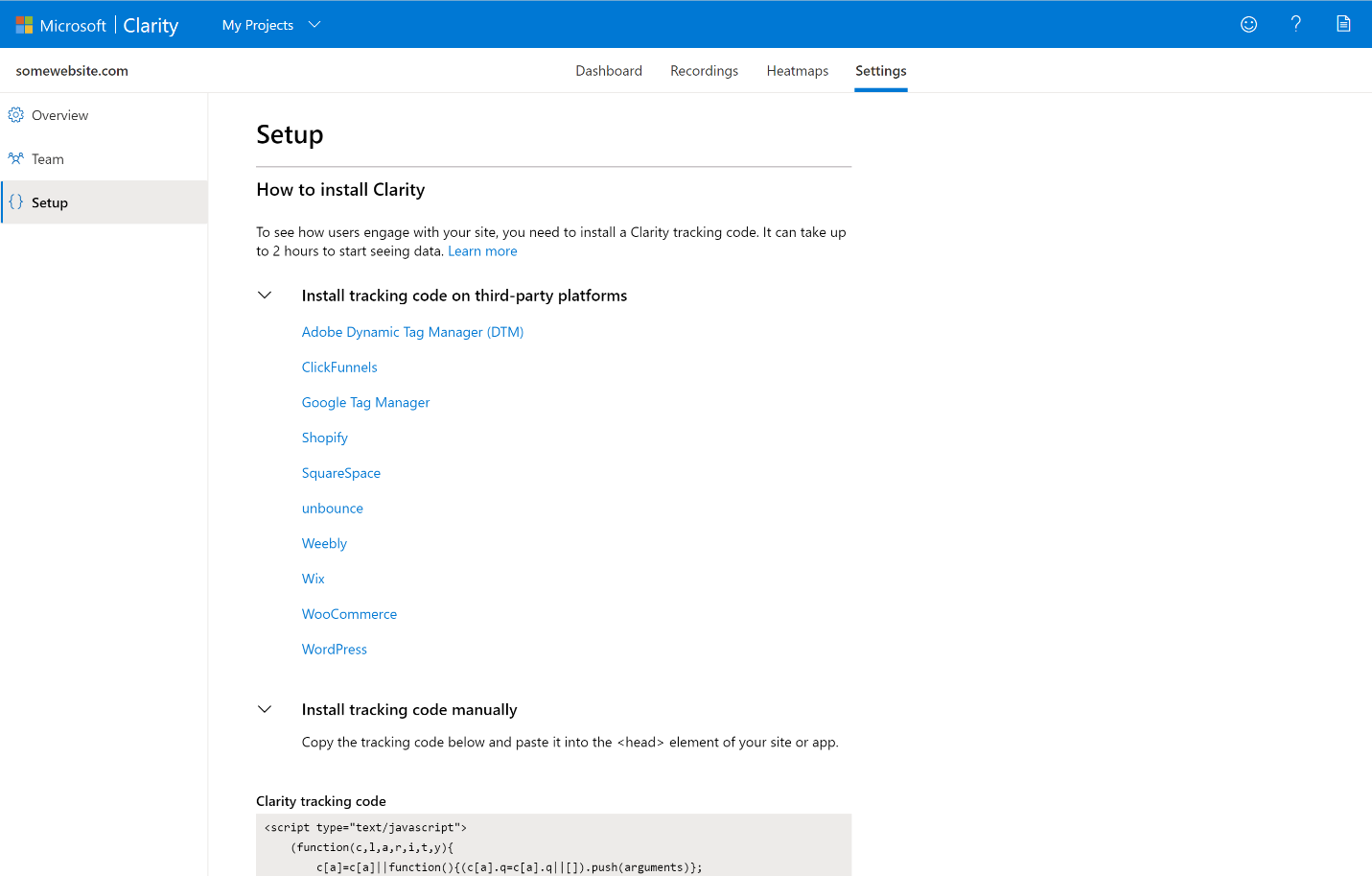 必应网站管理员工具从 Microsoft Clarity 获得功能