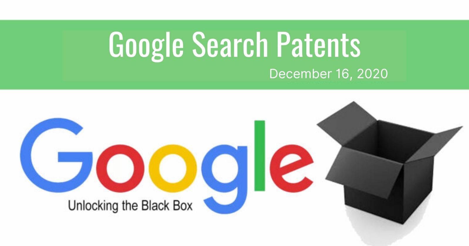 Google Search Patent Update