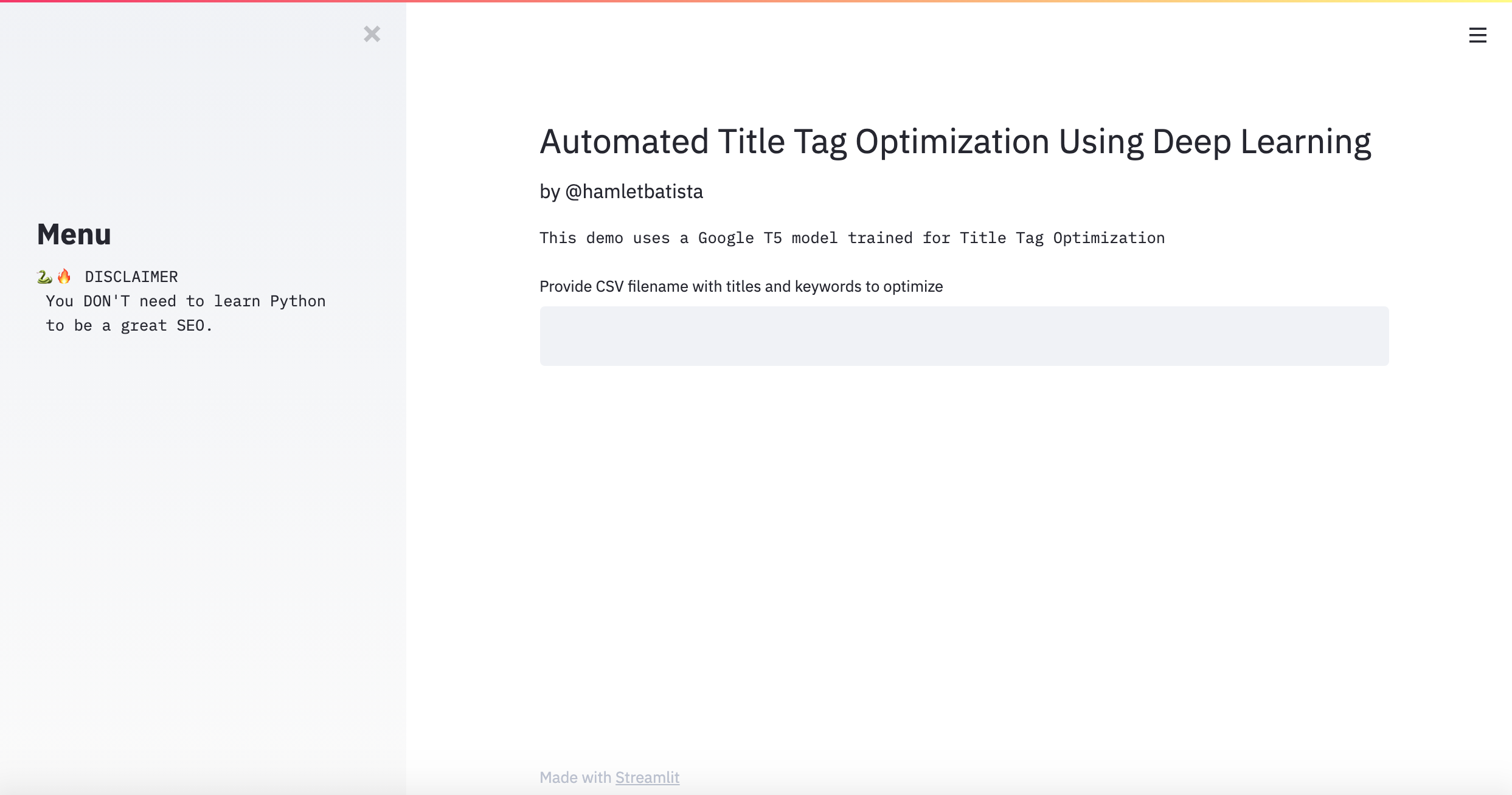 Automated Title Tag Optimization Using Deep Learning