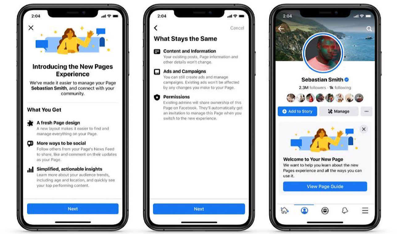 Facebook Pages Redesigned, 5 New Features Added