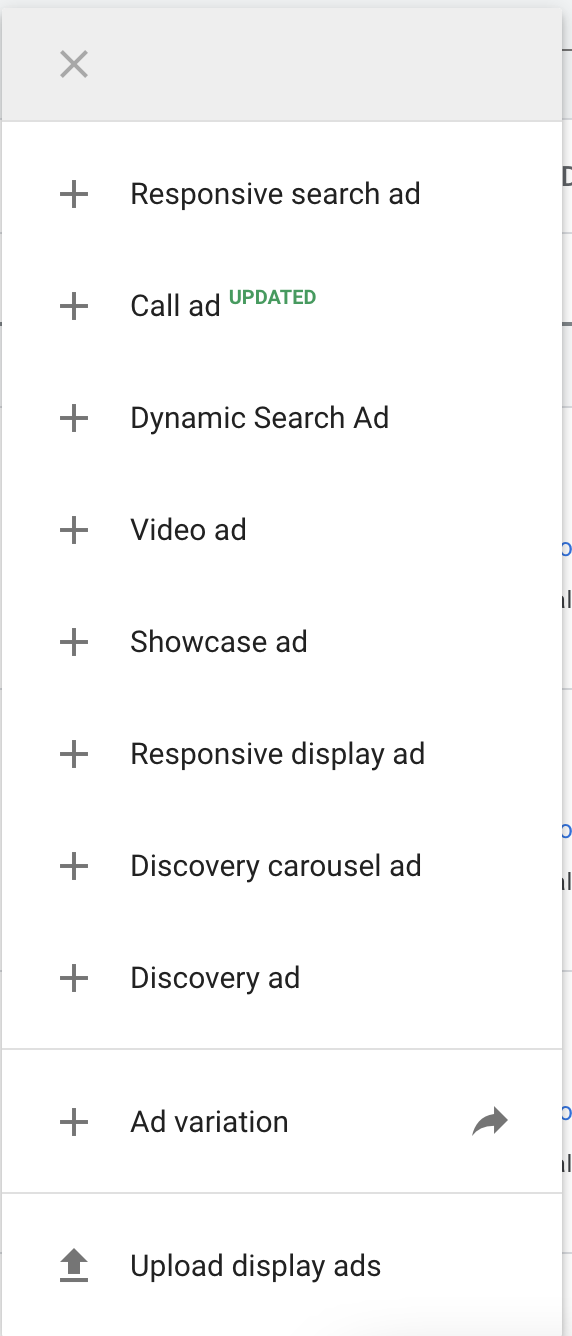 自适应搜索广告现已成为 Google Ads 的默认类型