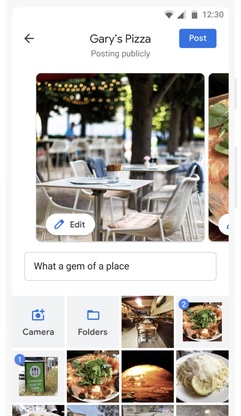 Google Maps permet aux utilisateurs d'ajouter des photos sans laisser d'avis