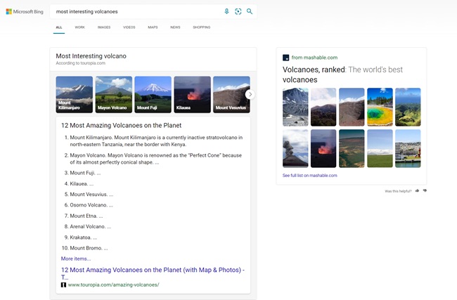 Microsoft Bing déploie 5 mises à niveau pour les résultats de recherche