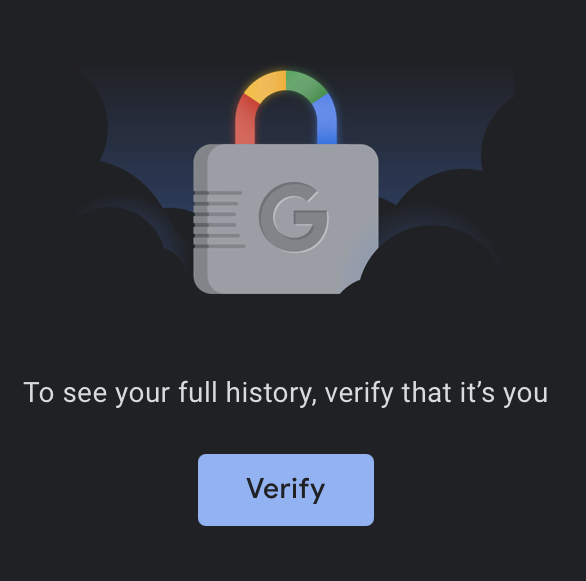谷歌让用户密码保护他们的搜索历史