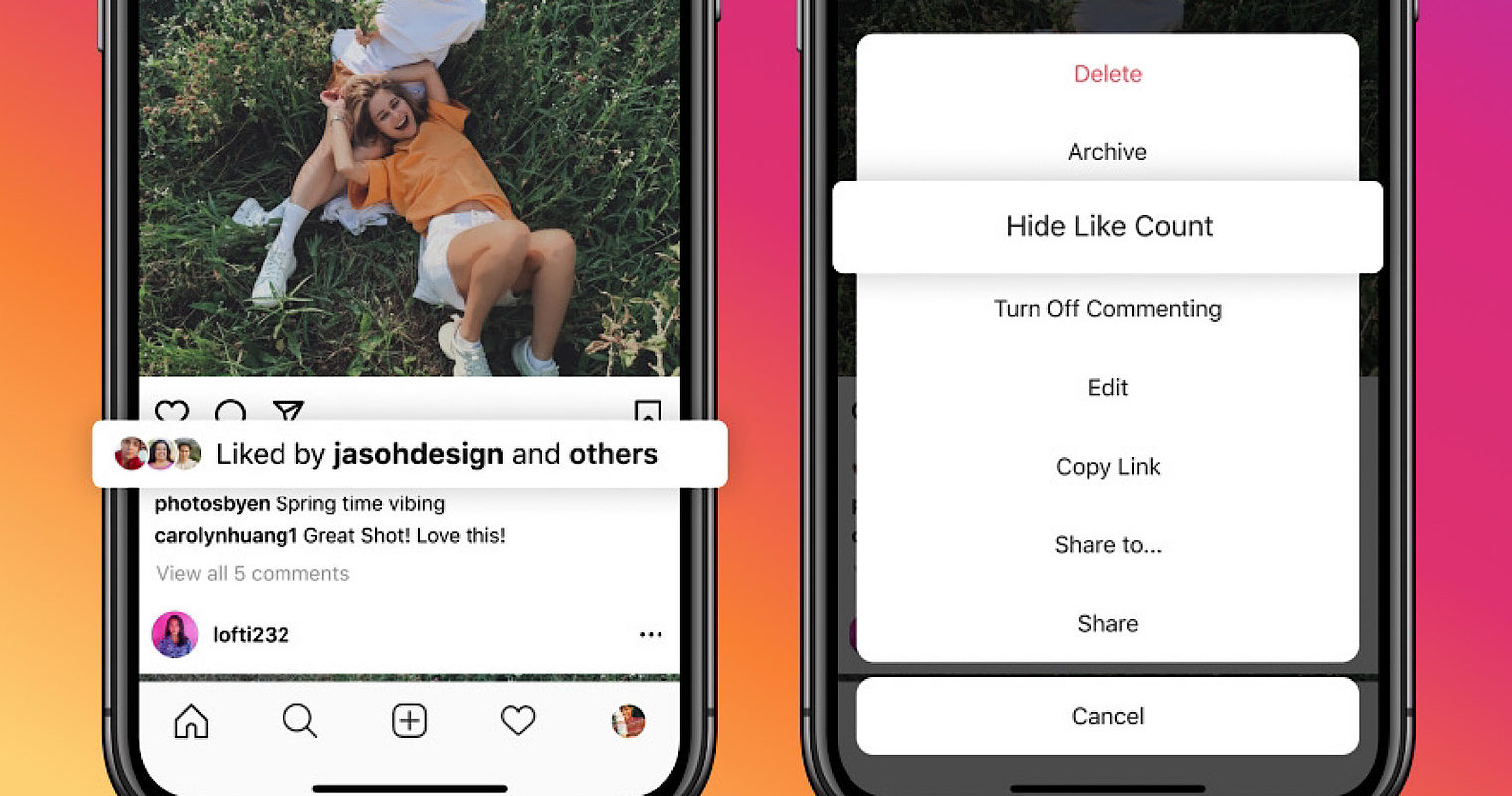 Facebook & Instagram Users Can Hide Their Like Counts