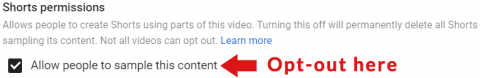 YouTube Allows Videos to Be Sampled by Default