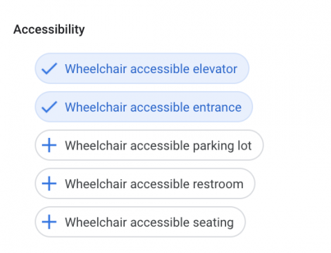 Accessibility attributes