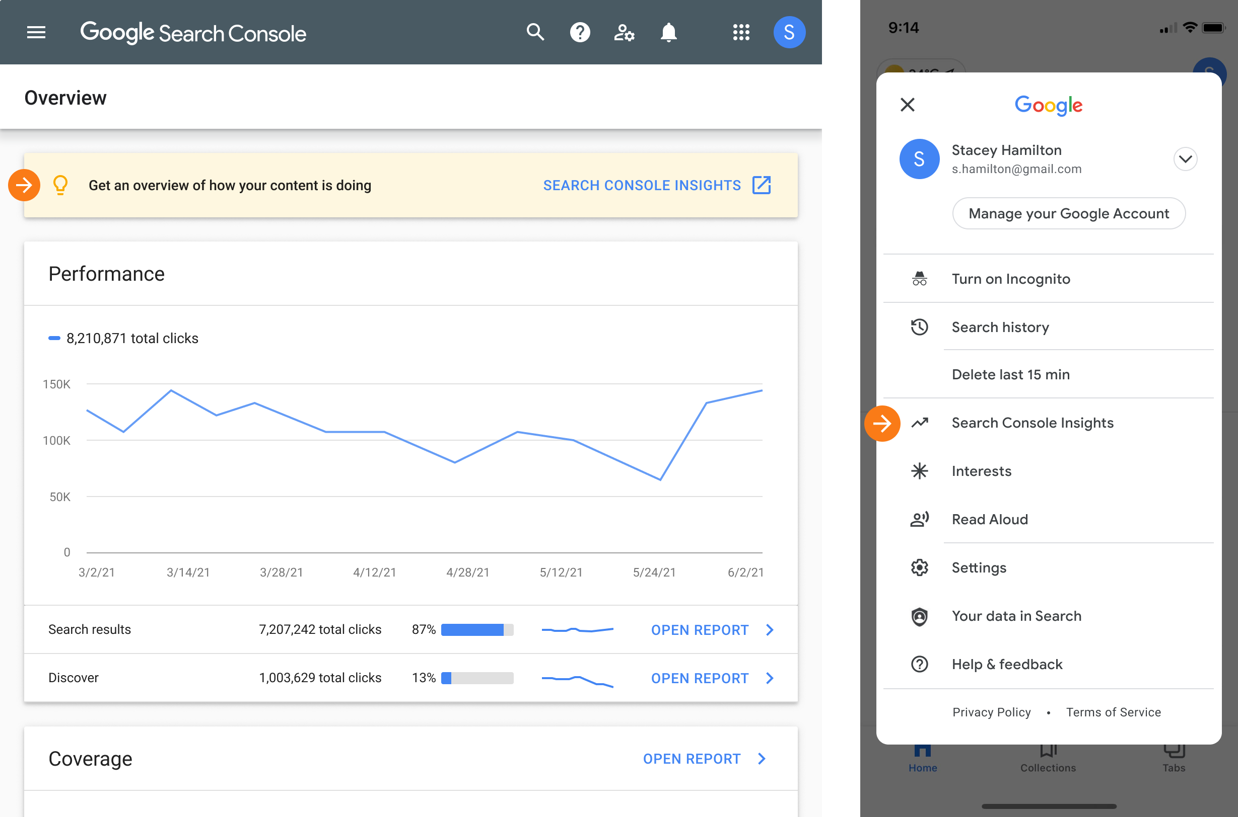 Google lance Search Console Insights
