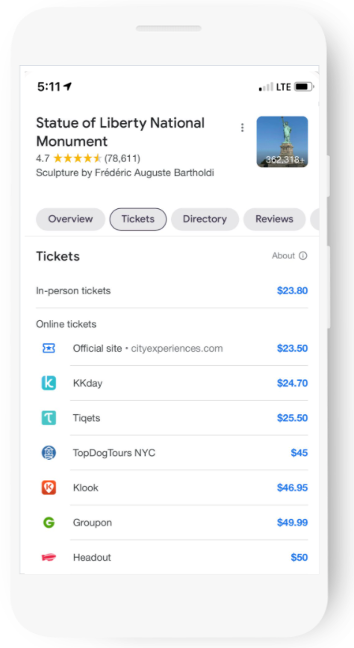 Google Announces &#8220;Things to Do&#8221; Free Listing &amp; Ad Unit