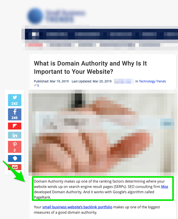 Well-known websites putting out confusing information on Domain Authority.
