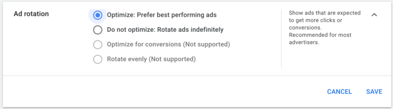 Google Ads 的广告轮播设置