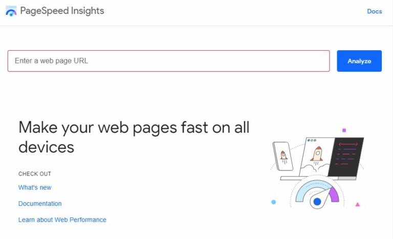 PageSpeed Insights Tool