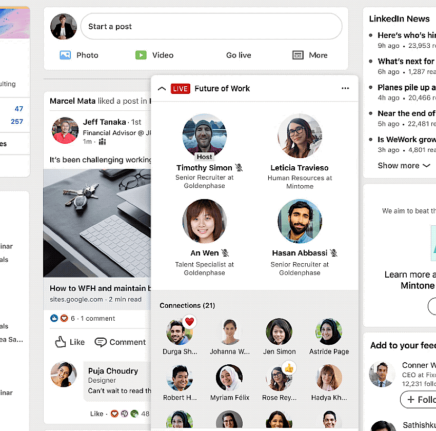 LinkedIn Virtual Event Attendance Up 231%
