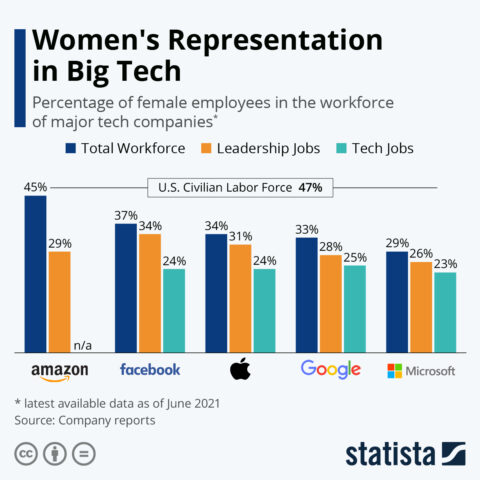 women representation in big tech bad graph