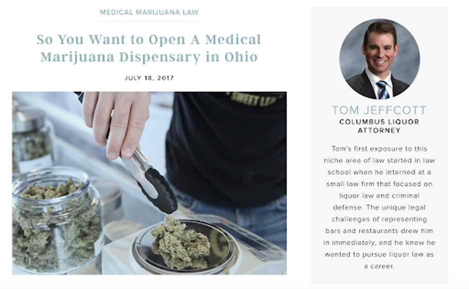 Jeffcot Law answers questions about marijuana laws in Ohio.