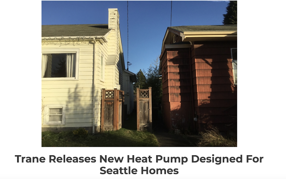 Evergreen Home Heating and Energy shares how a new Trane product will improve Seattle home heating.