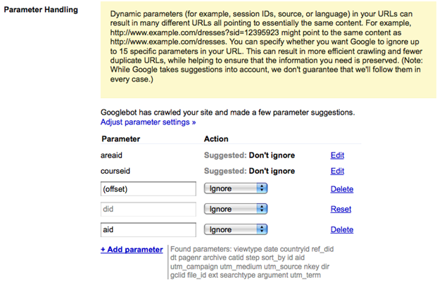 Google URL Parameter Removal Tool next month