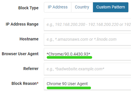 Comment bloquer Chrome 90 avec Wordfence
