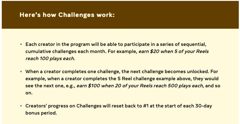 reel challenge update