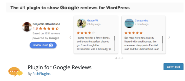 Plugin pour le plugin Google Reviews