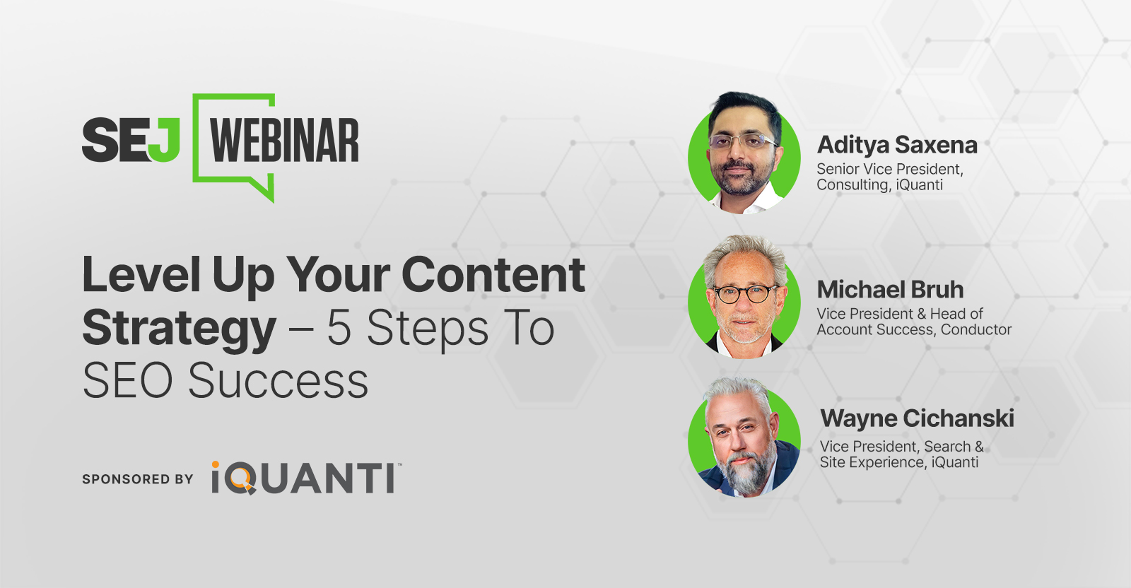 Level Up Your Content Strategy – 5 Steps to SEO Success [Webinar]
