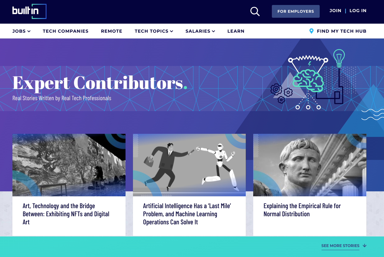 Expert Contributors section of the builtin