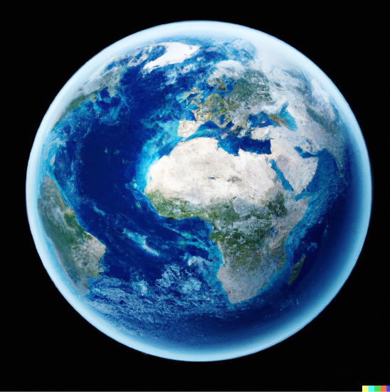 Photo of the whole planet earth.