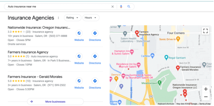 Queries with hyperlocal intent