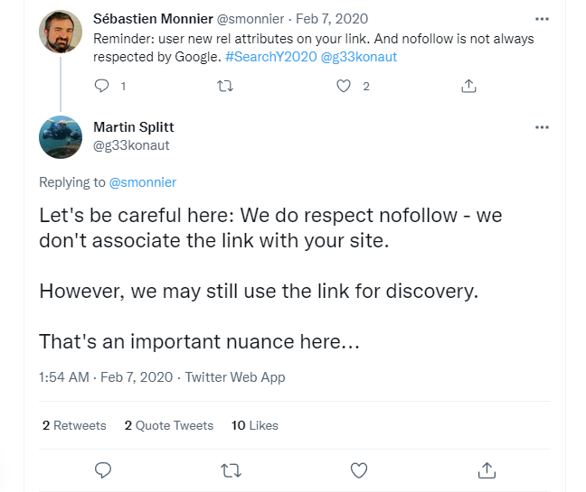 Martin Splitt further clarified the ramifications of the update in response to a tweet.