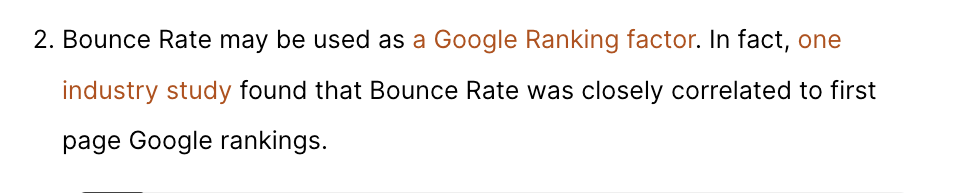 Backlinko published an article (June 2020) about bounce rate