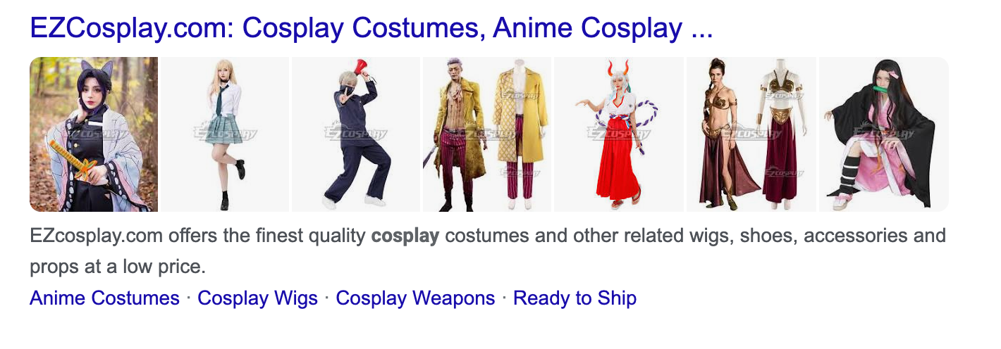 cosplay costumes