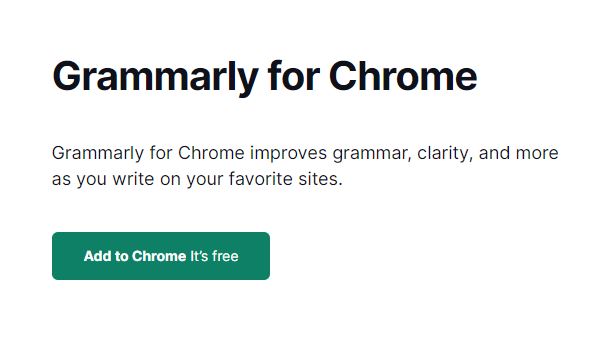 chrome extension grammarly