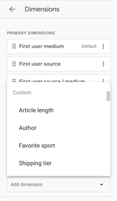 Google Allows Custom Dimensions In GA4 Reports