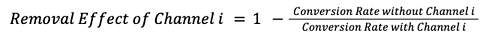 Markov Chain Removel Effect Formula