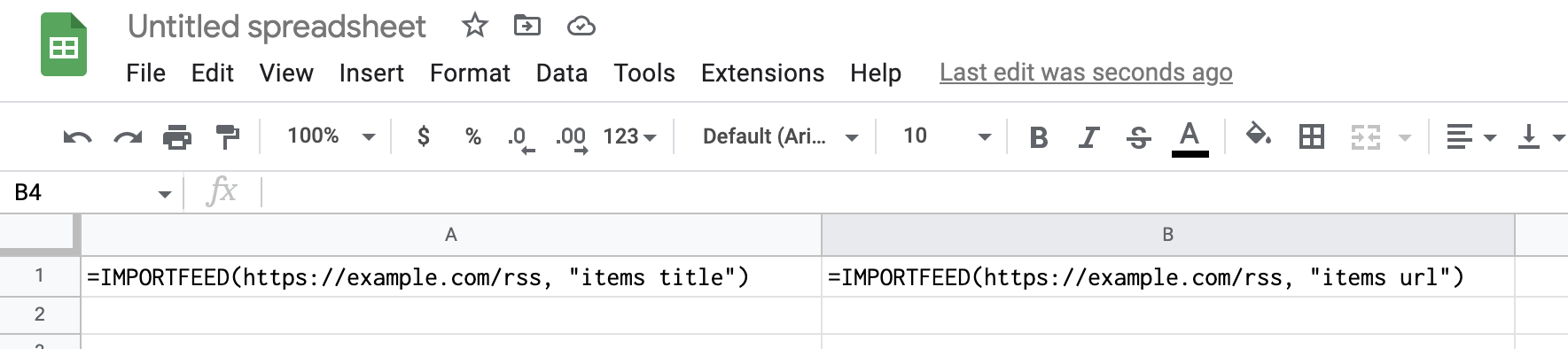 Importando feeds rss para o Excel através do Google Sheets