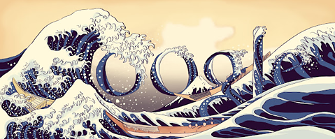 The great wave of kanagawa google doodle