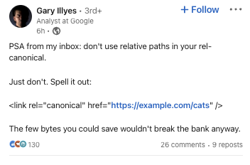 Gary Illyes de Google responde a sus preguntas de SEO en LinkedIn