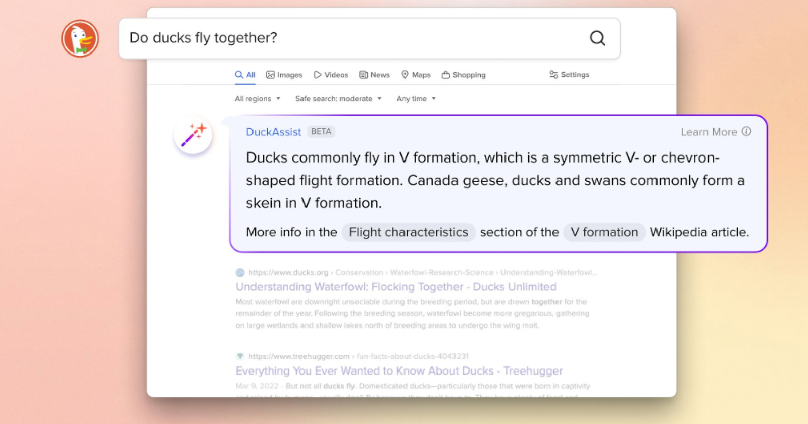 DuckDuckGo entra en la carrera de IA con DuckAssist
